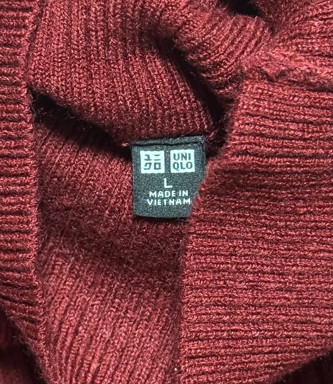 모크넥 니트 버건디 상품이미지3