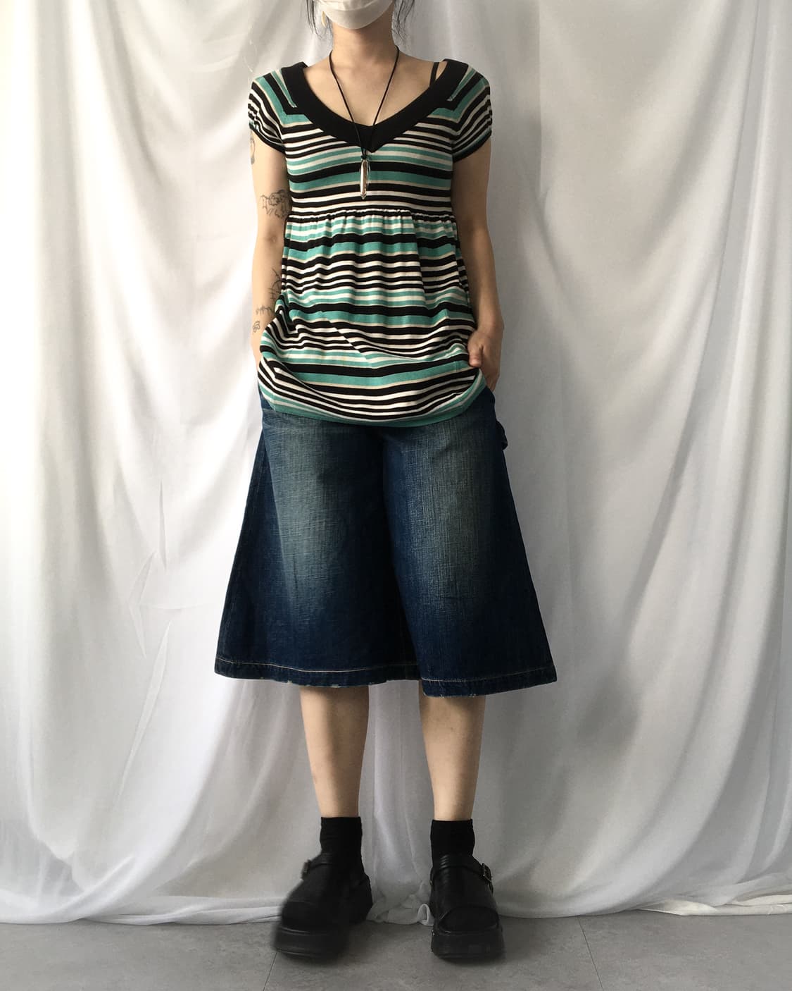 Stripe pattern top 상품이미지6