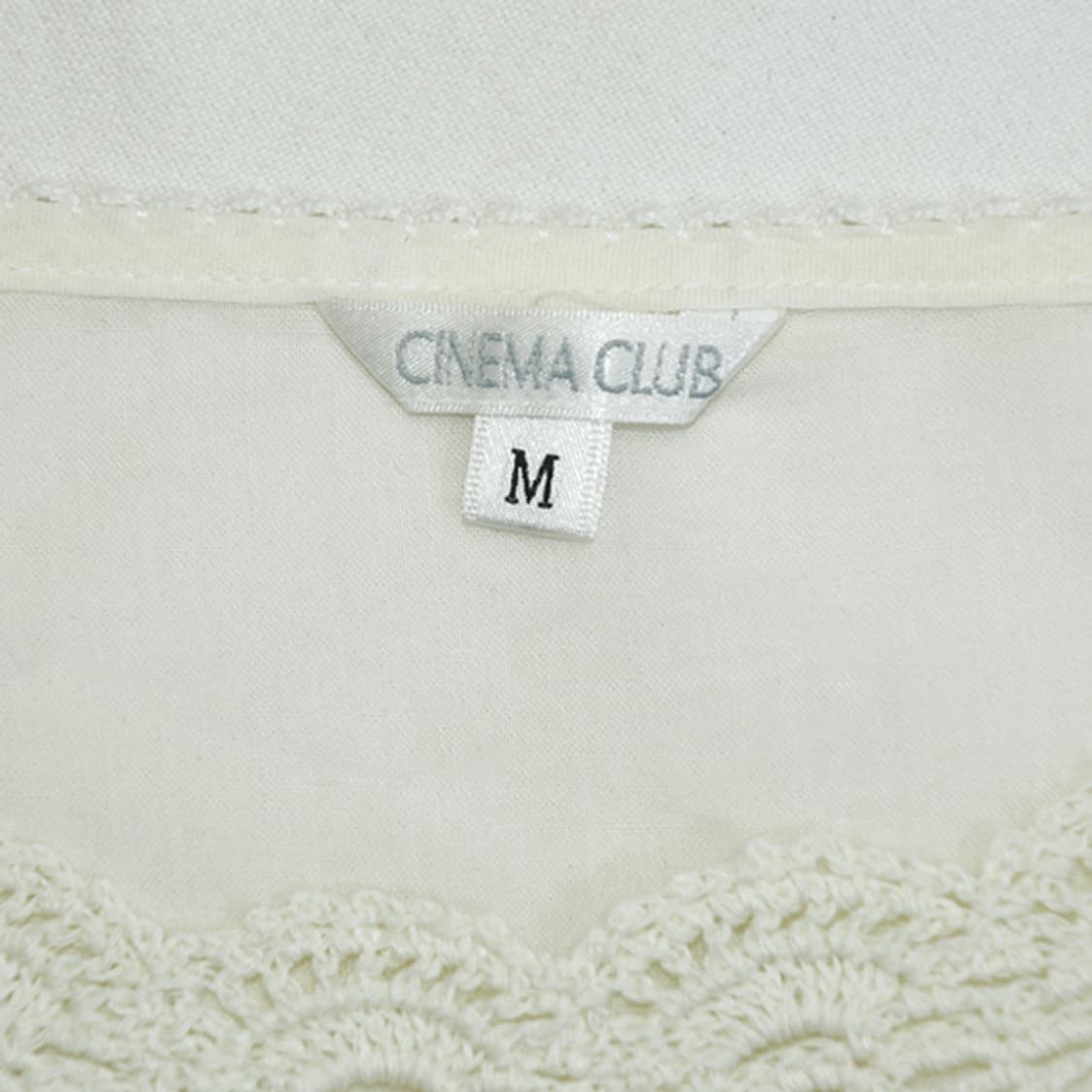 CINEMA CLUB 크로셰레이스코튼블라우스 상품이미지8