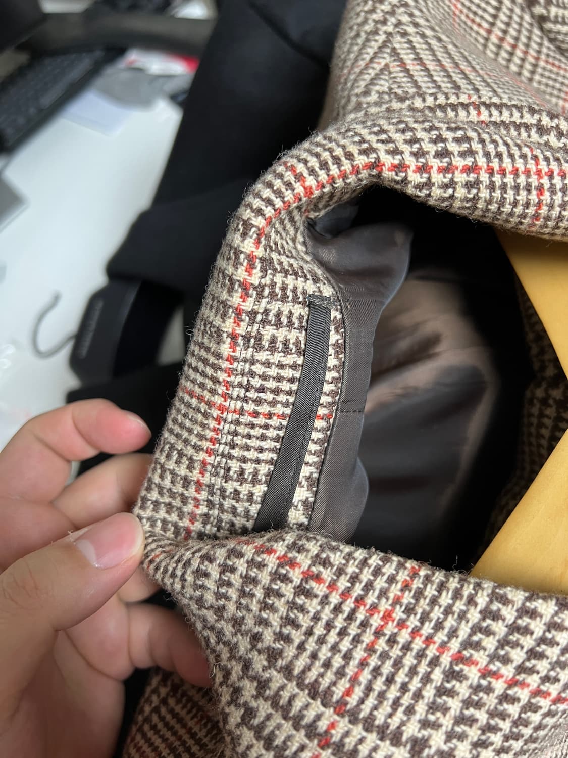 17fw mngu 하운드투스체크 맥코트 M 상품이미지2