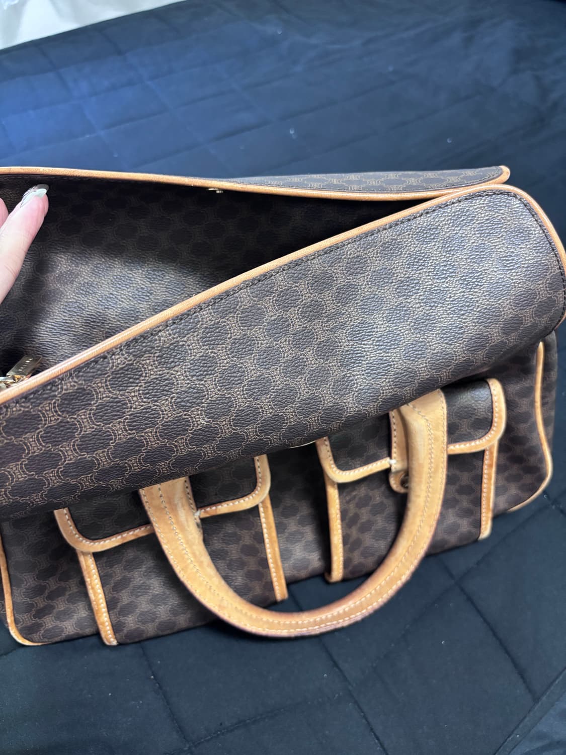 셀린느 빈티지 트리오페 마카담 토트백 숄더백 상품이미지9