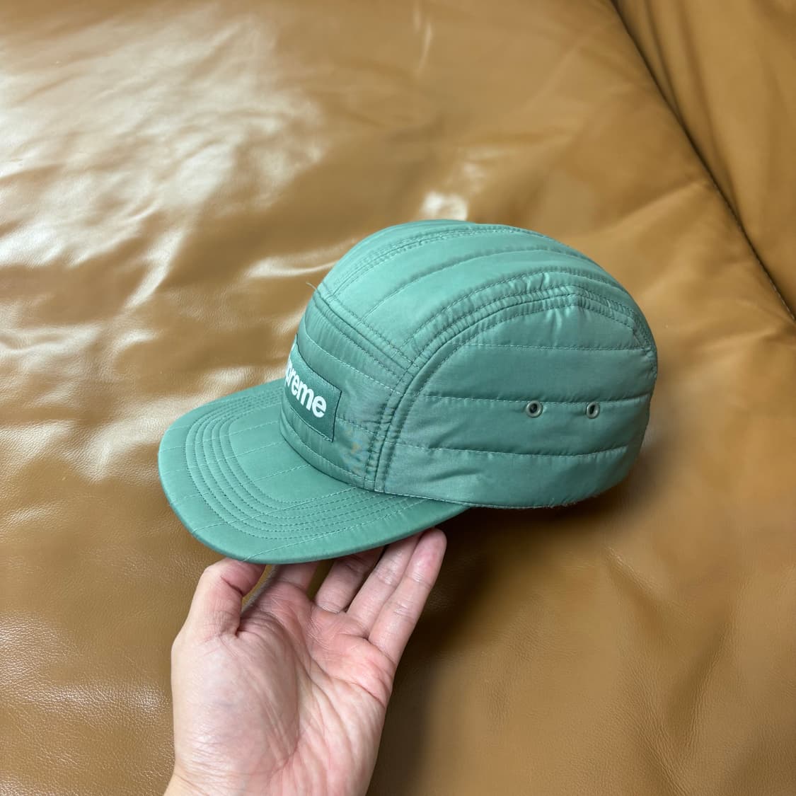 Supreme 슈프림 모스 그린 캠프캡 모자 (Moss Green) 상품이미지4