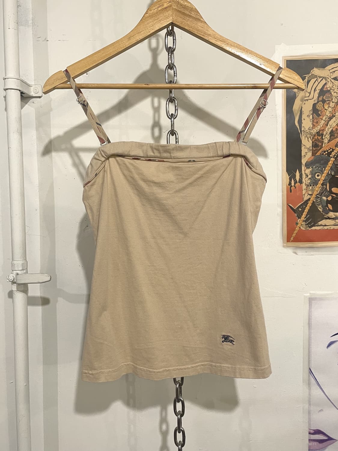 burberry 버버리 블루라벨 체크 베이지 슬리브리스 상품이미지1