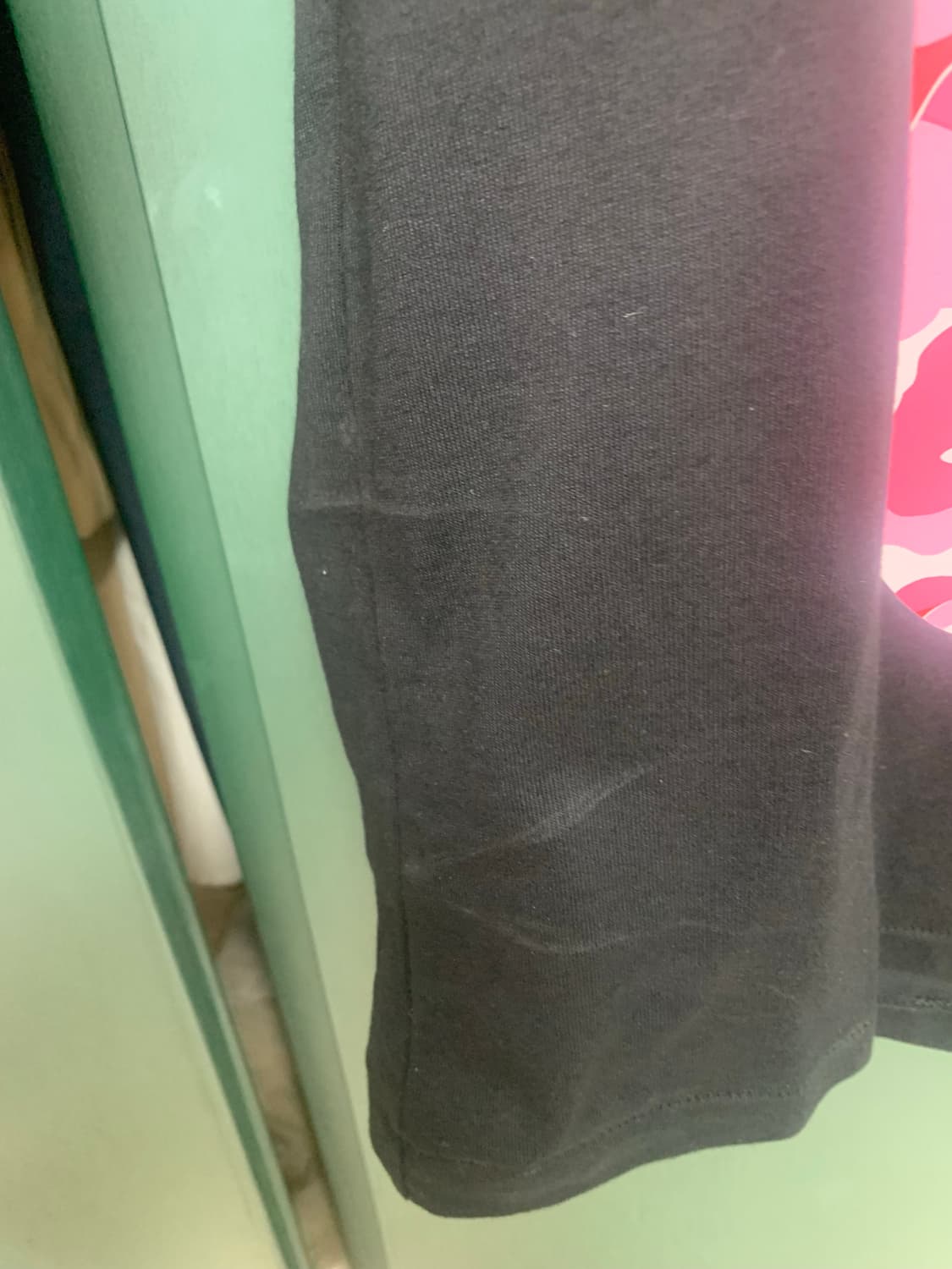 베이프 에이비씨 카모 마일로 온 에이프 반팔티 블랙 2xs 상품이미지4