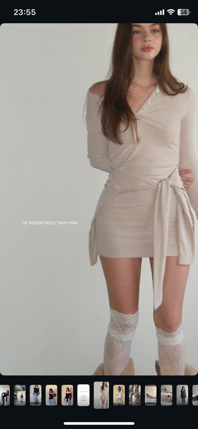 Seer tie 원피스 상품이미지1