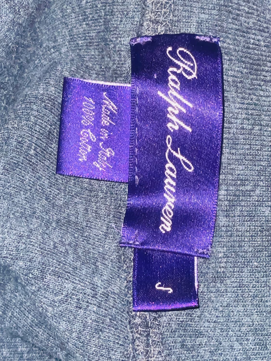 랄프로렌 퍼플라벨 반집업 니트 상품이미지2