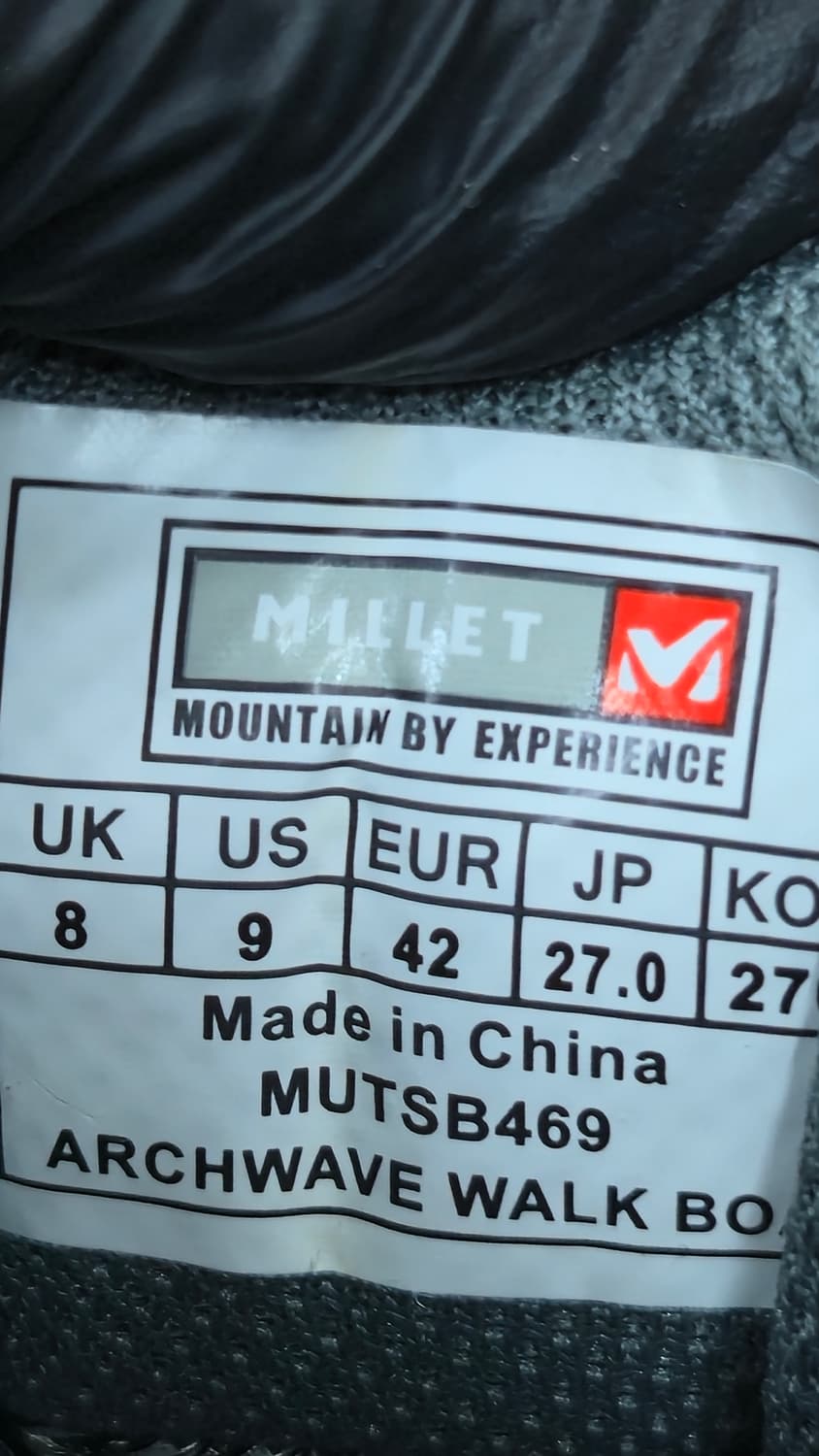 밀레 270mm- 상태최상 아치웨이브 워크 보아다이얼 상품이미지7