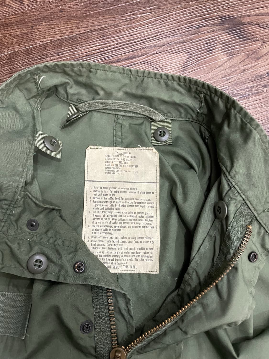 70s 오리지널 미군 m65 피쉬테일 개파카 상품이미지9