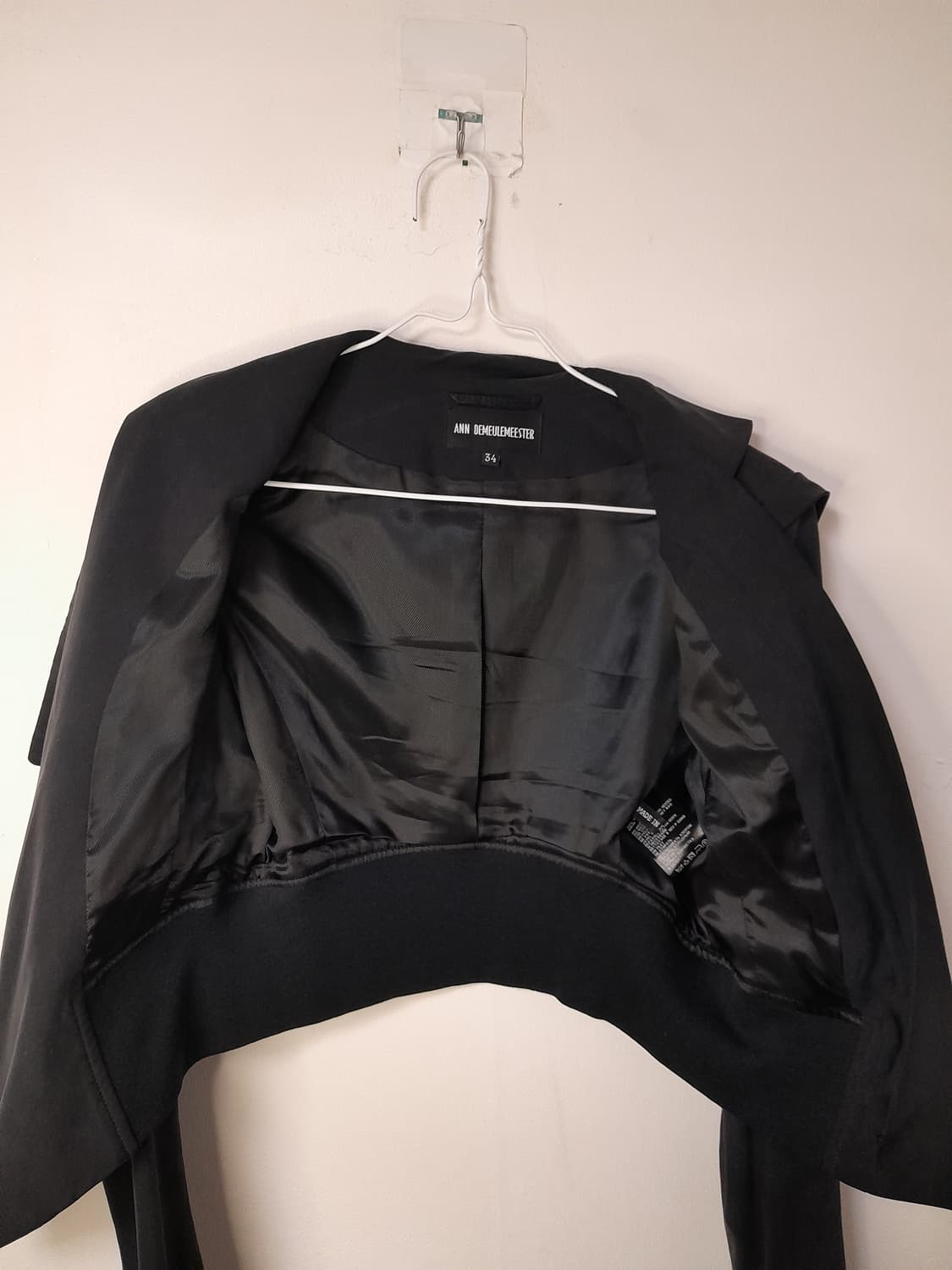 앤드뮐미스터 언바란스 크롭 실크자켓 34 상품이미지8