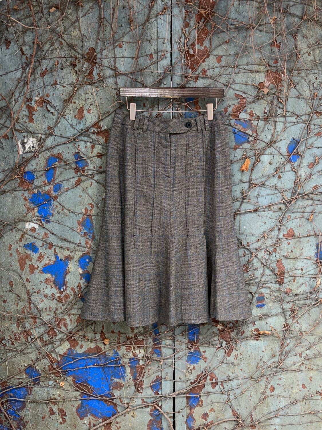 막스마라 체크 플레어 스커트 상품이미지1