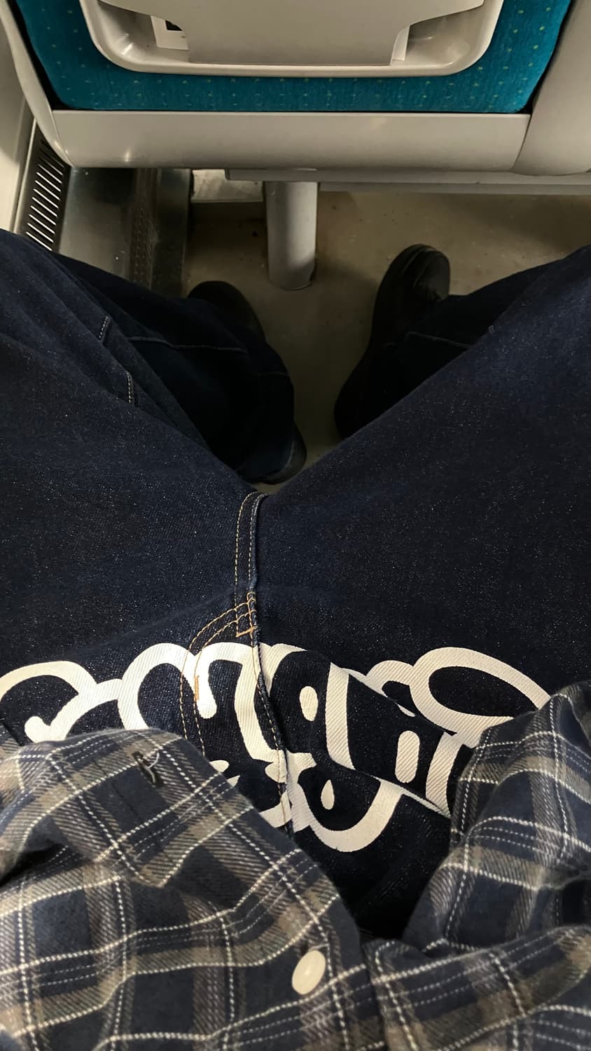 34사이즈 라브로스 버블로고 데님 팔아요 상품이미지1