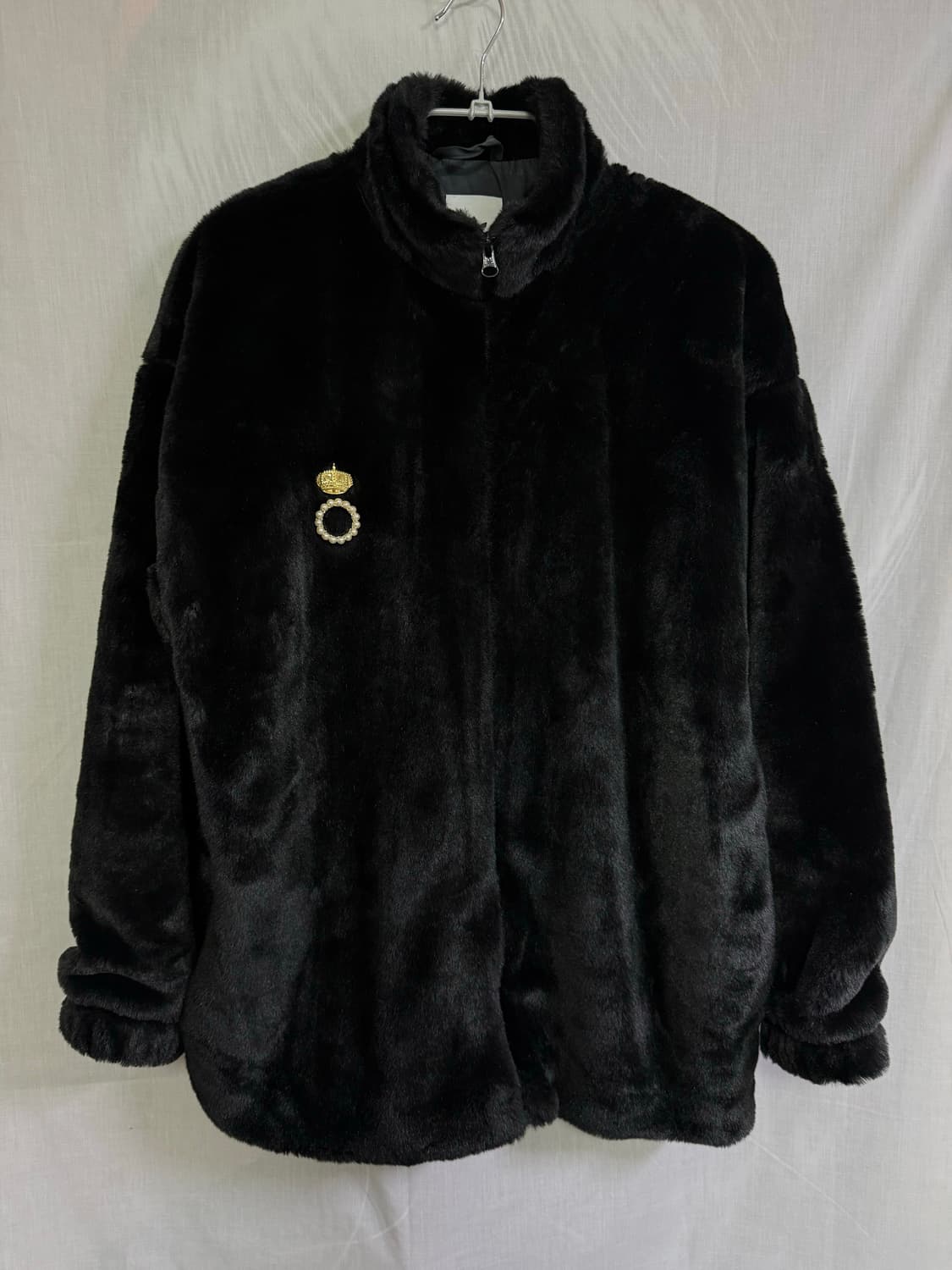 아디다스 페이크 퍼 집업 자켓 (adidas) 상품이미지2