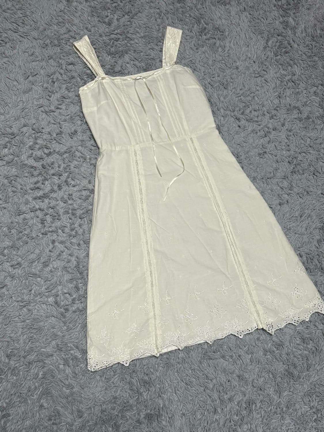 빈티지 슬리브리스 원피스 상품이미지3