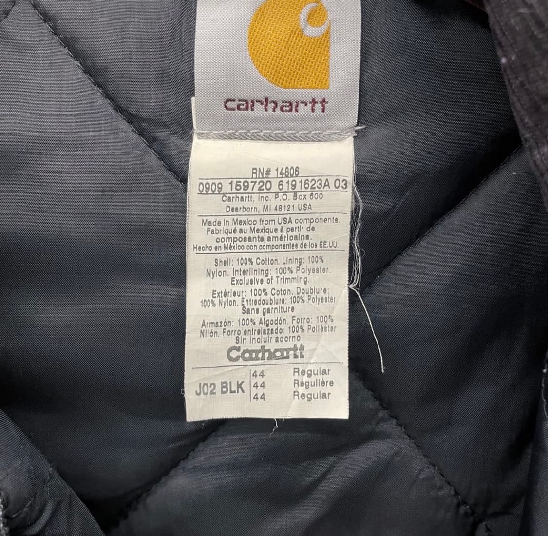 00s 칼하트 J02 BLK 코듀로이 넥 워크 디트로이트 자켓 상품이미지9