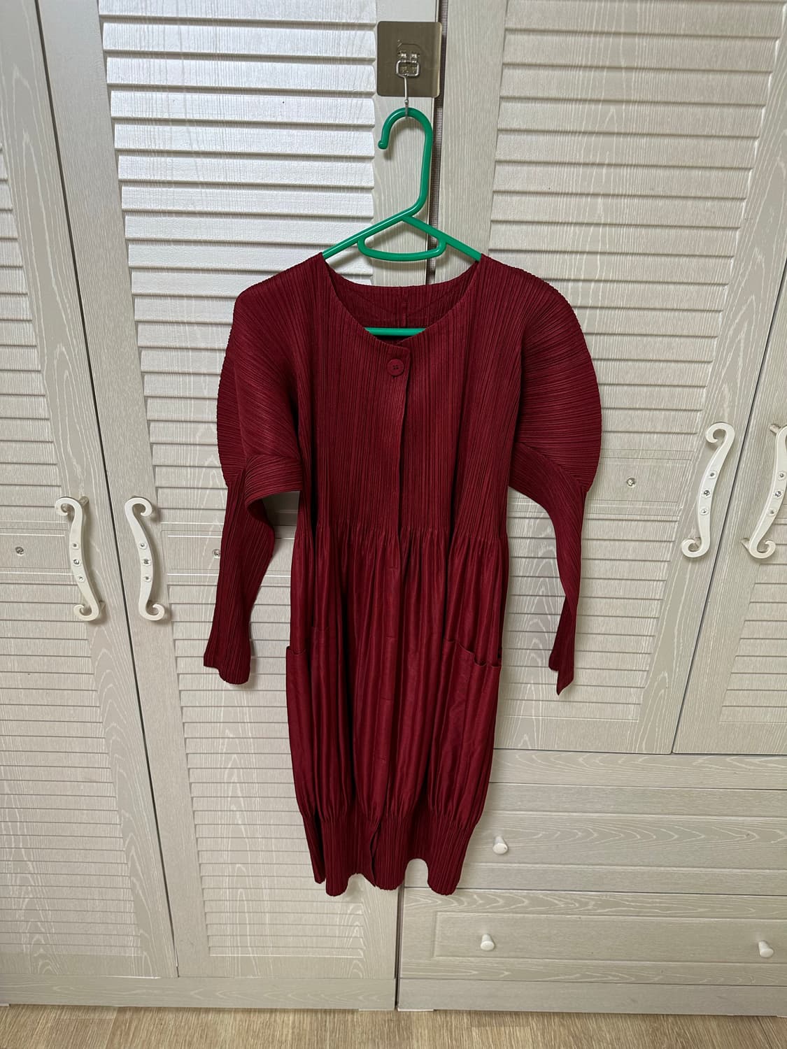 (정품)플리츠 플리즈 코트단추행  원피스 4사이즈 상품이미지1