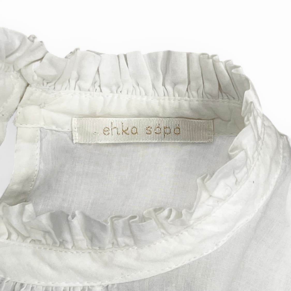 Frill Detail White Sleeveless Top 상품이미지7