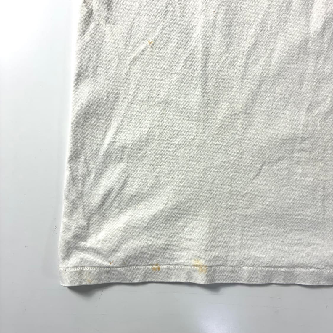 Bape  베이프 코튼 카모 컬리지 화이트 반팔 티셔츠  상품이미지4