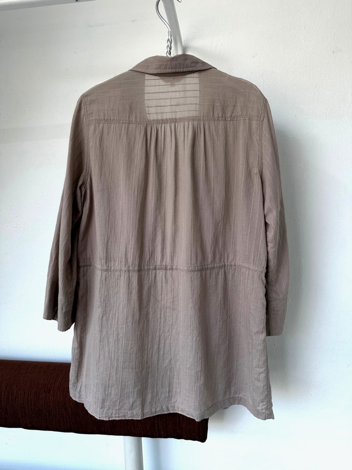 Light cotton stitch design loose shirt t 상품이미지4