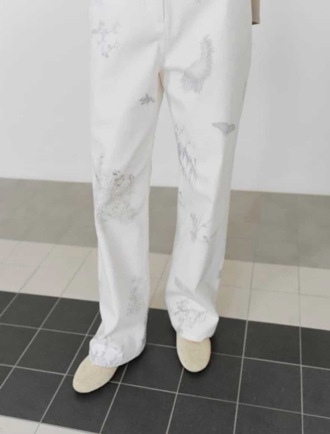 Cosmoss 화이트 무늬 팬츠 상품이미지4