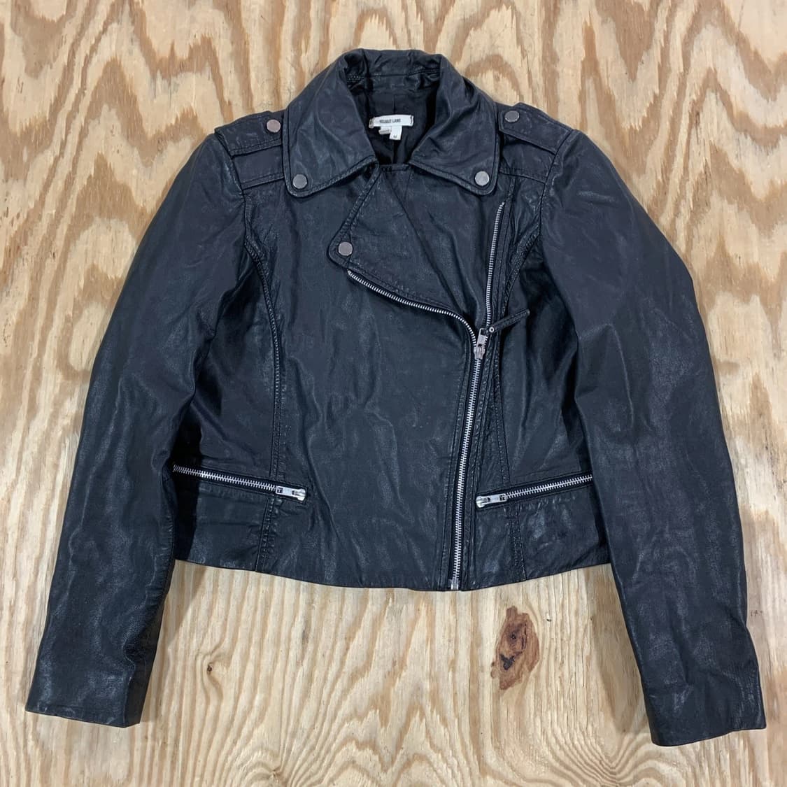 헬무트 랭 코팅 데님 바이커 자켓 상품이미지1