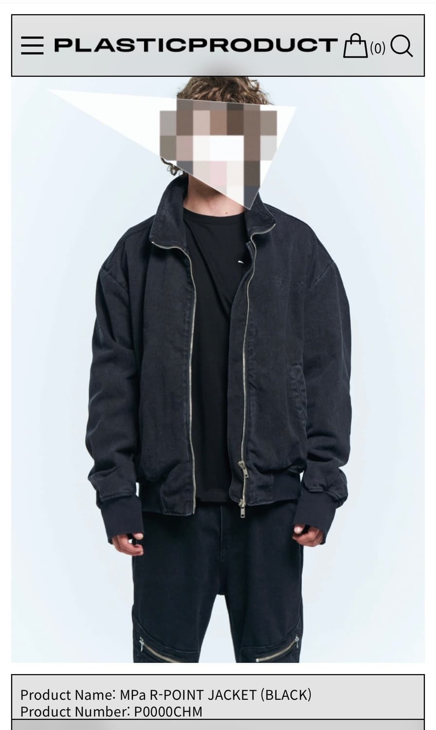 Product Name: MPa R-POINT JACKET (BLACK) 상품이미지1