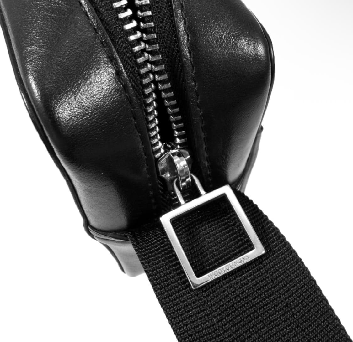 우영미 스퀘어 로고 메신저 미니 크로스백 블랙 W213BA03635B 상품이미지8