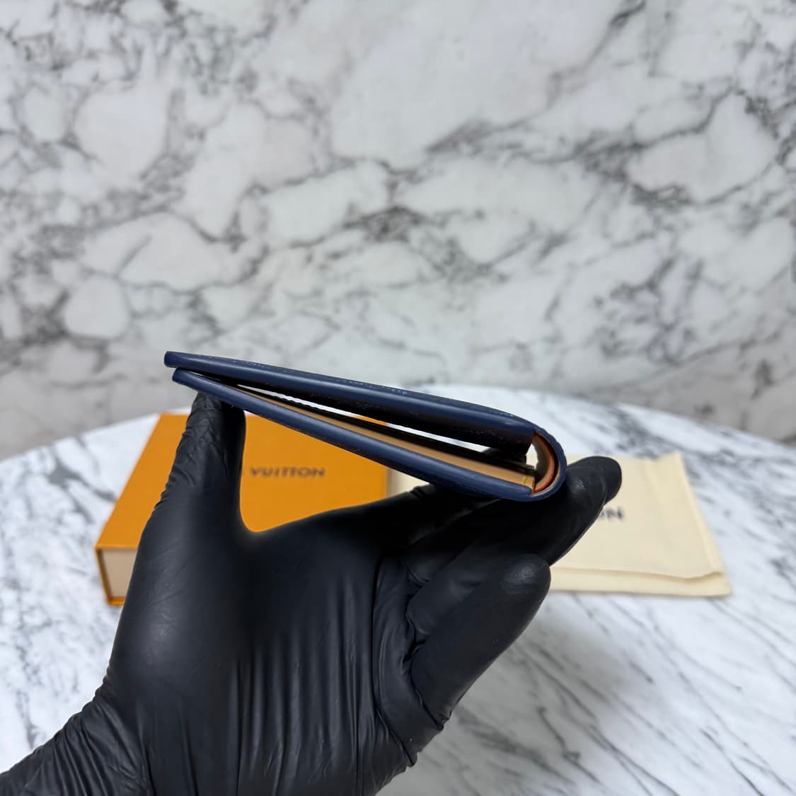 루이비통 이클립스 헤리티지 멀티플 월릿 반지갑 블루 상품이미지5