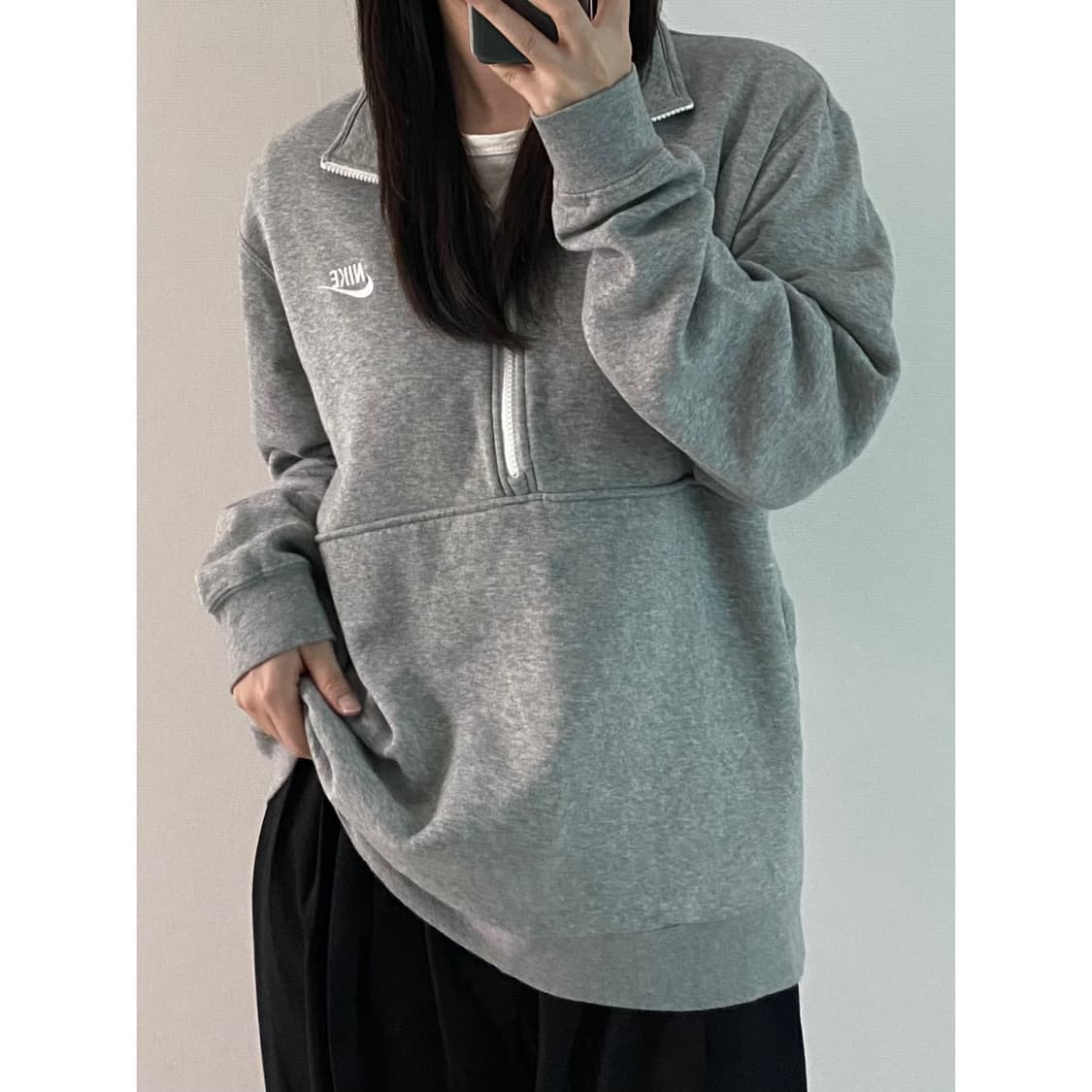 나이키 반집업 맨투맨 상품이미지1