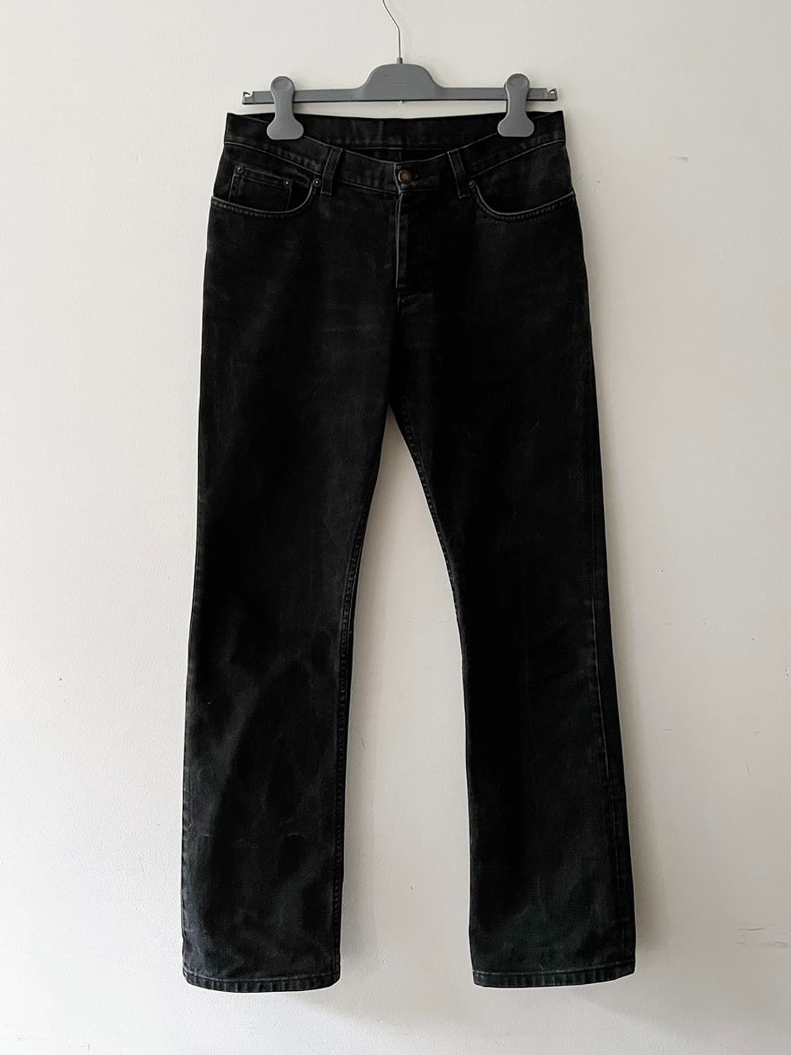 헬무트 랭 00s 오버다이드 블랙 데님 상품이미지1