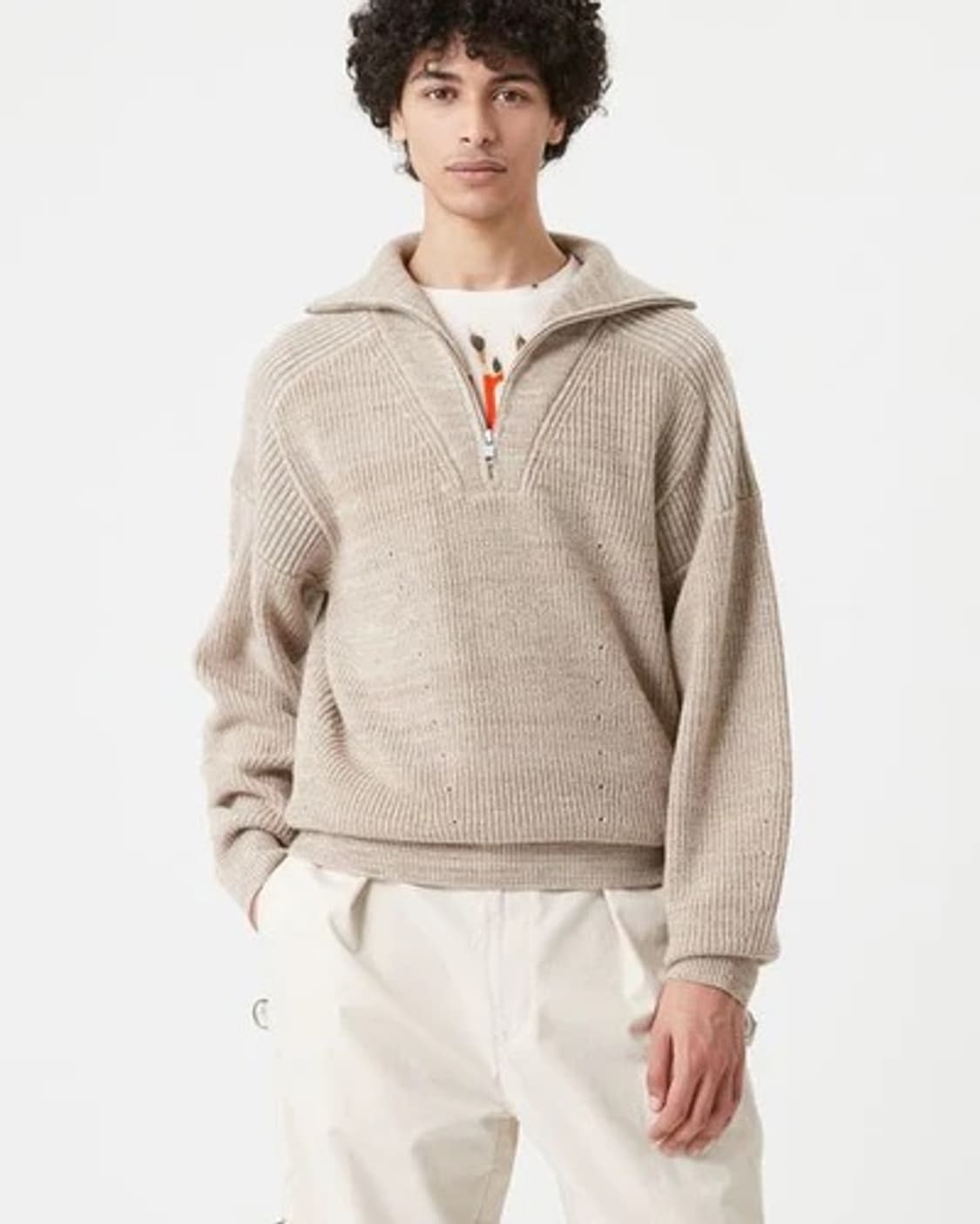 이자벨마랑 BENNY 반집업 스웨터 베이지 XL 상품이미지2