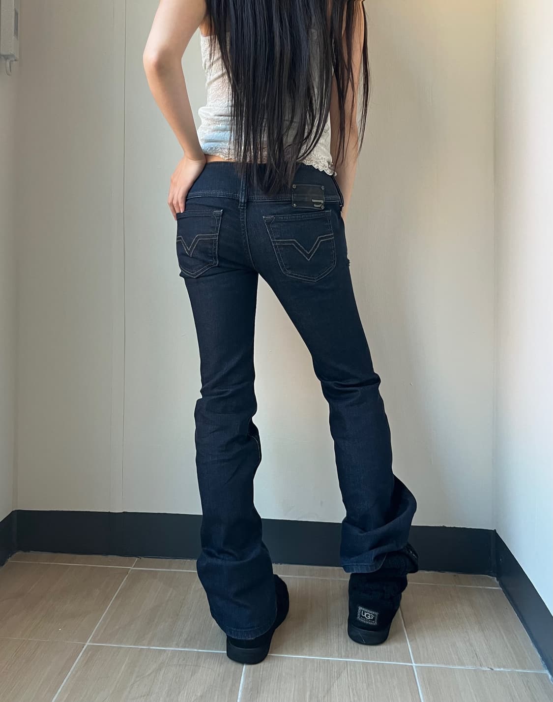 Diesel 디젤 로우라이즈 사이드 버튼 팬츠 상품이미지6