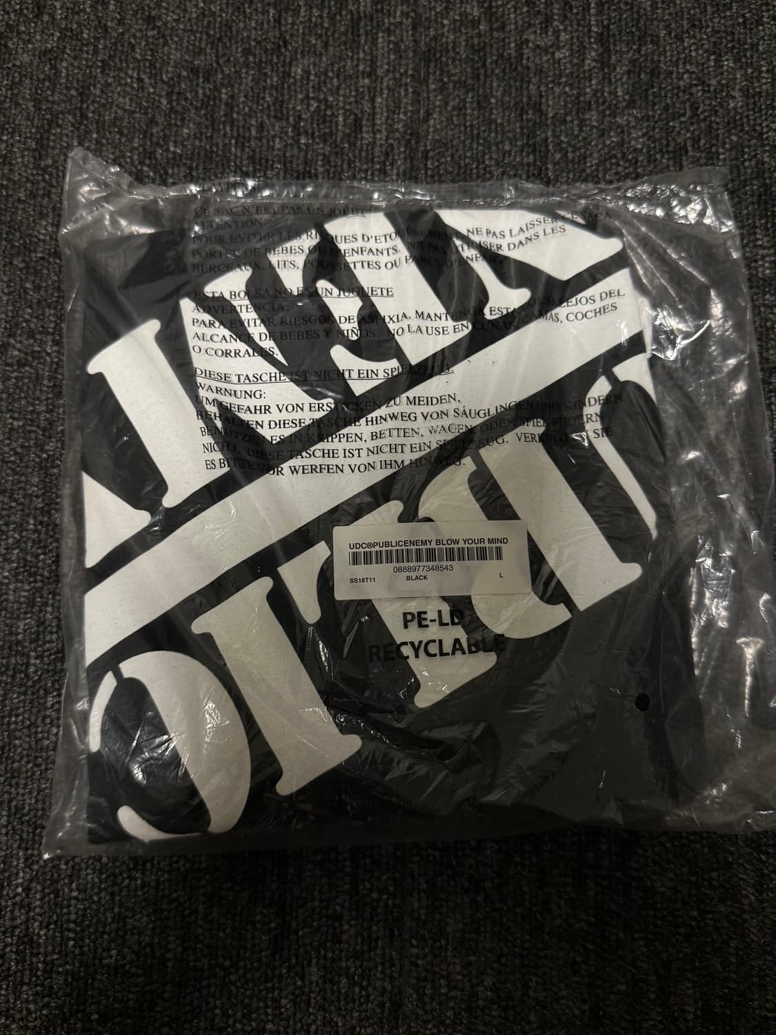 [L] 슈프림 언더커버 Blow Your Mind 반팔티 블랙 상품이미지2