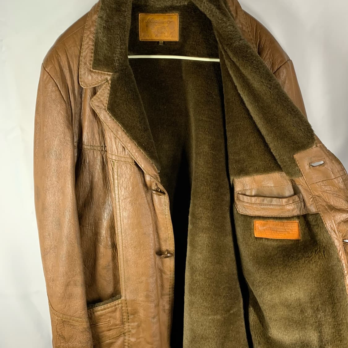 [XL] Mustang Spain 리얼 레더 버튼다운 재킷 상품이미지3