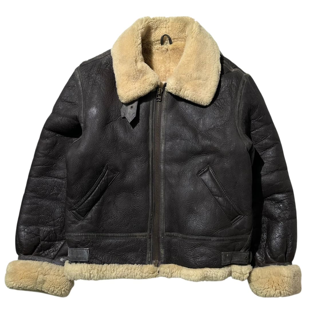 USAF 미공군 오리지널 B-3 램스킨 시어링 무스탕 봄버 자켓 상품이미지1