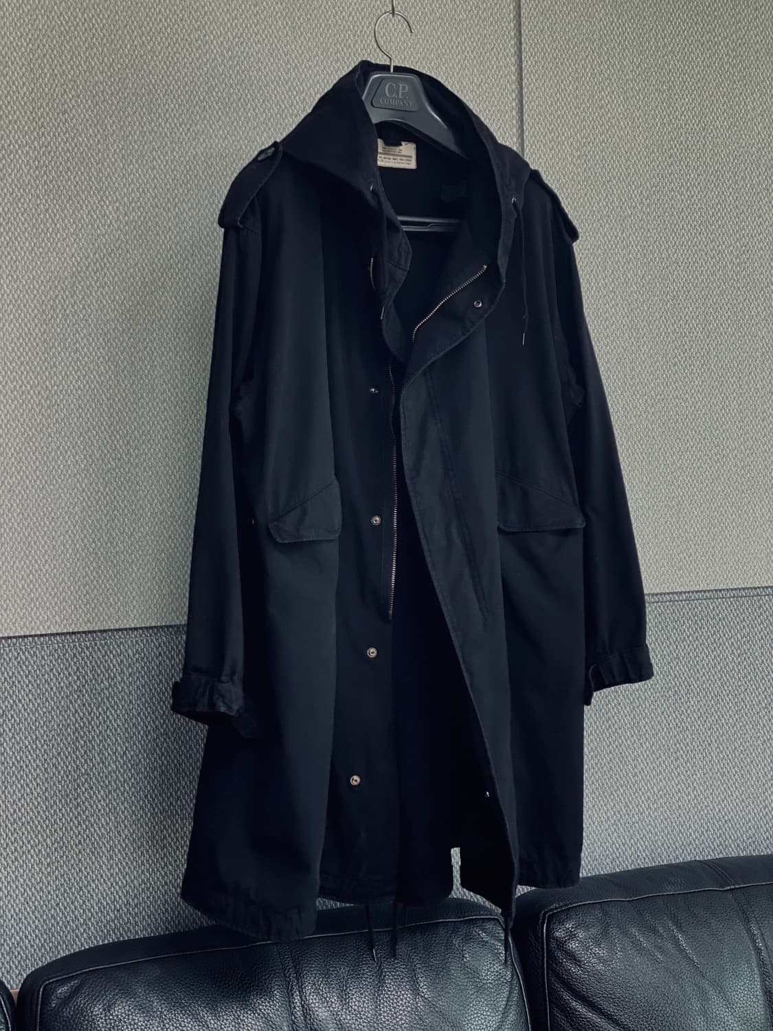  미군 M1951 피쉬테일 복각 개파카 블랙 외피 XL 105 상품이미지5