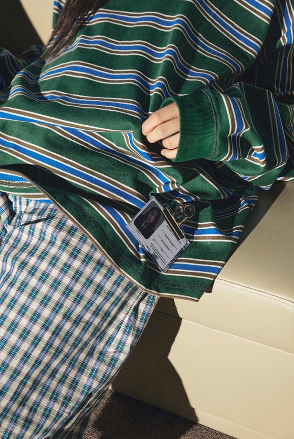 유일매물) 프레클 깅엄 파자마 팬츠 상품이미지5