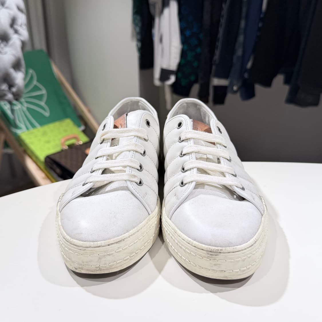 (A/6.5) / 벨루티 로우탑 스니커즈 레더 가죽 상품이미지2