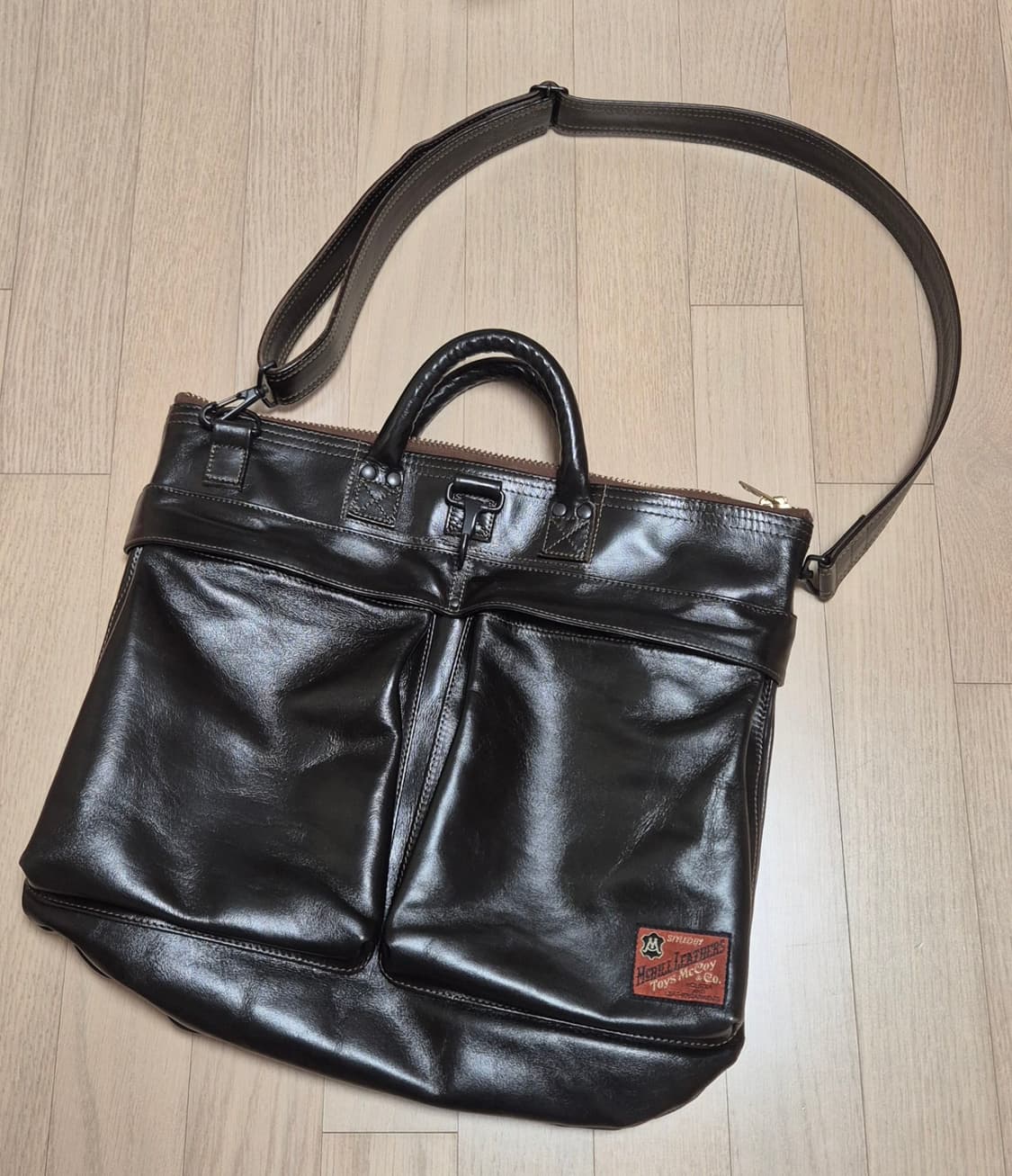 토이즈맥코이 레더 헬멧백 brown 상품이미지1