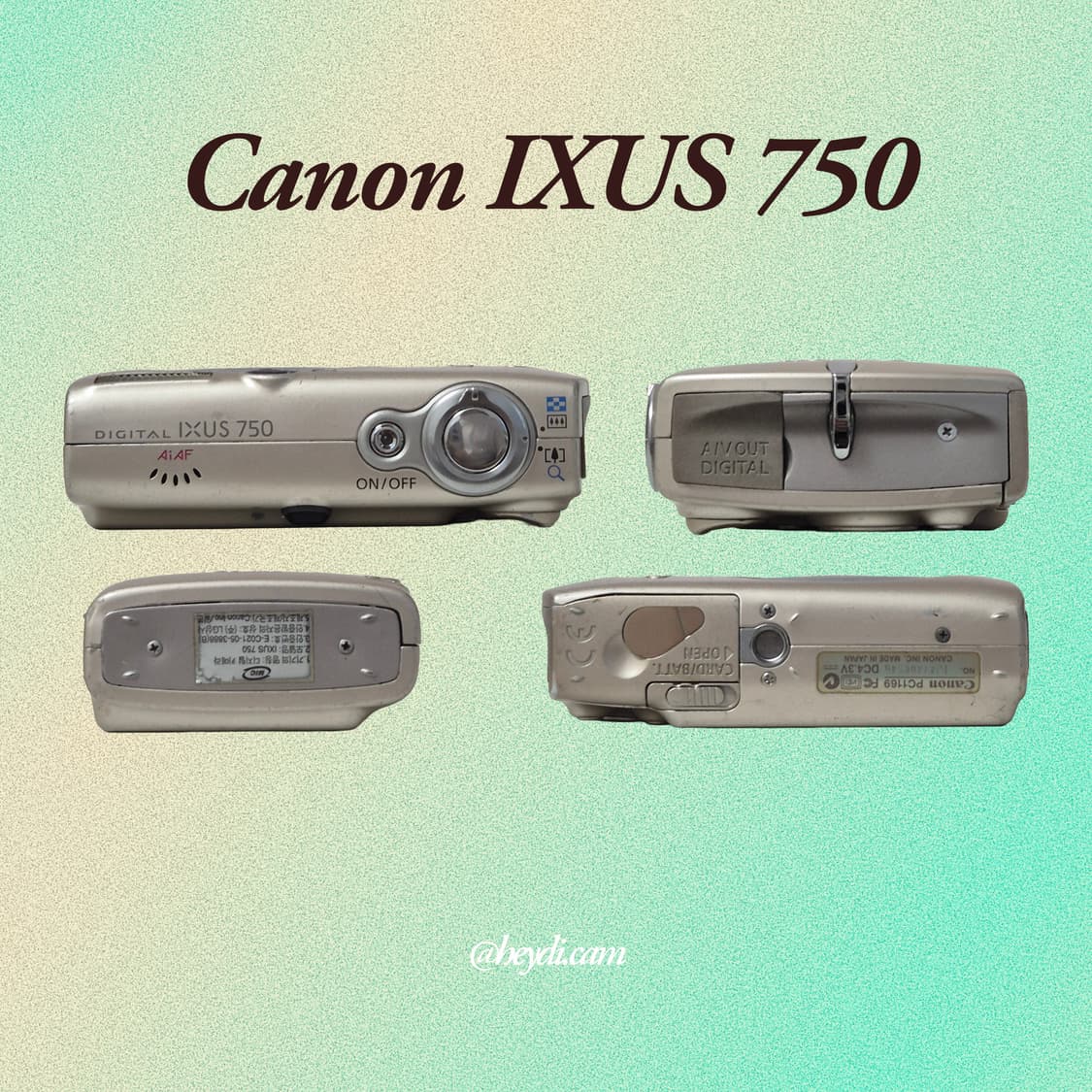 (아일릿 원희) 캐논 ixus750 IXY700 골드 상품이미지2