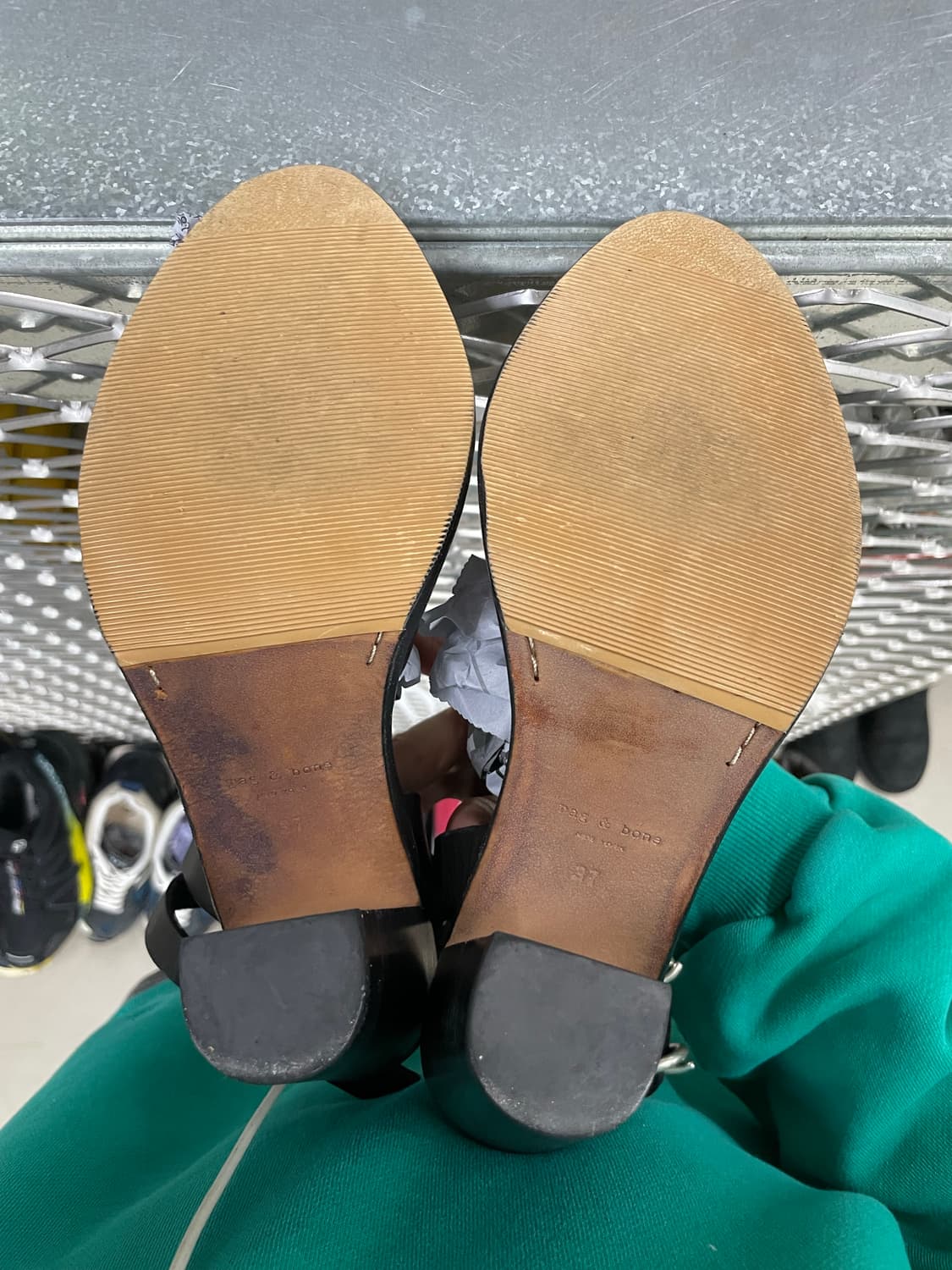 레그앤본 블랙 레더 힐 37 상품이미지6