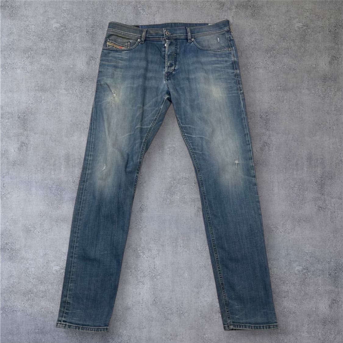 디젤 Diesel TEPPHAR 슬림 캐럿 워싱 데님팬츠 W34 L32 상품이미지1