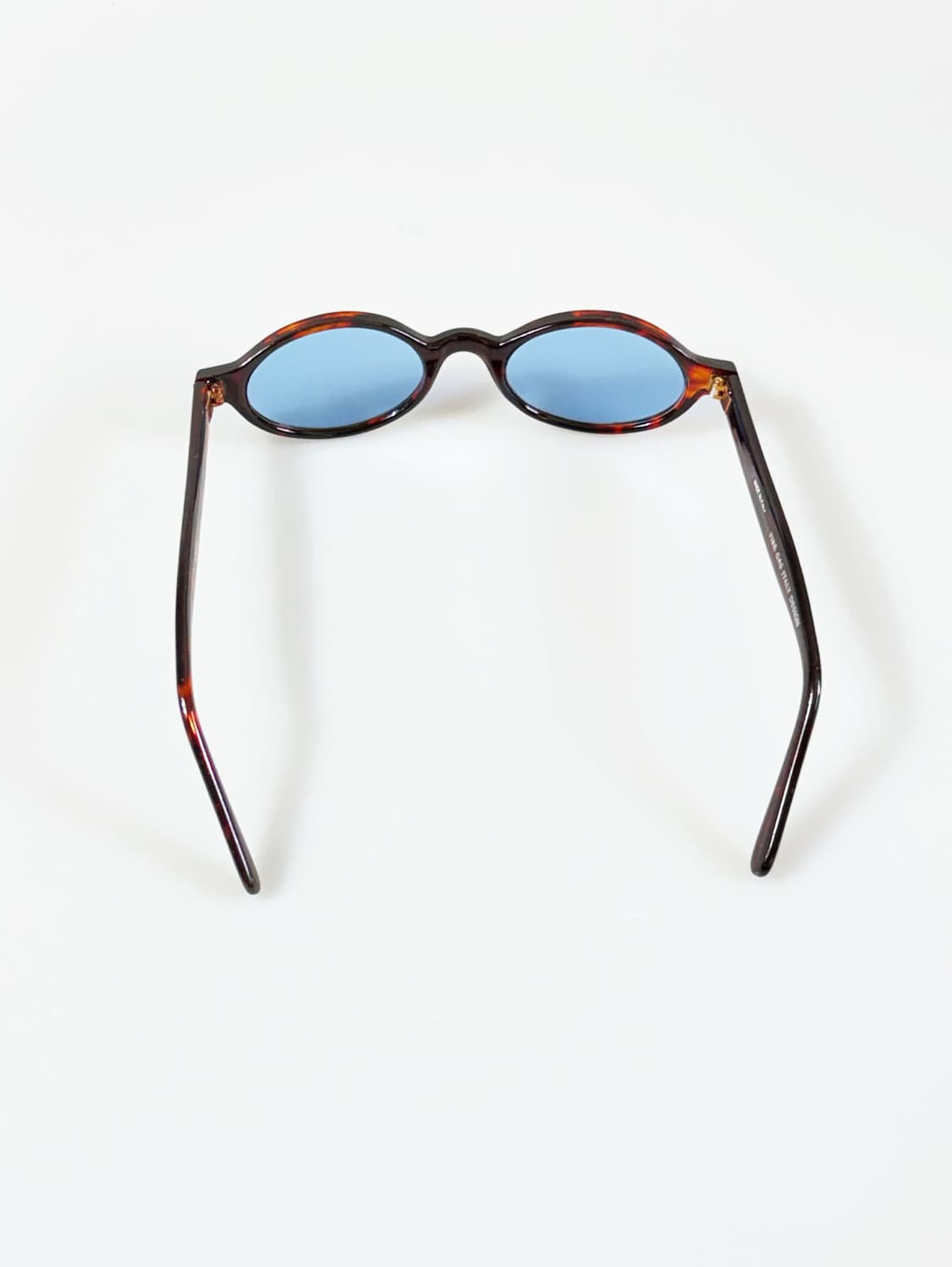 90s FIRE GAS 토터스쉘 오벌 뿔테 틴트 빈티지 선글라스 상품이미지5