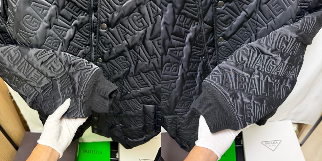 발렌시아가 멀티로고 퀼팅 봄버 자켓 상품이미지4