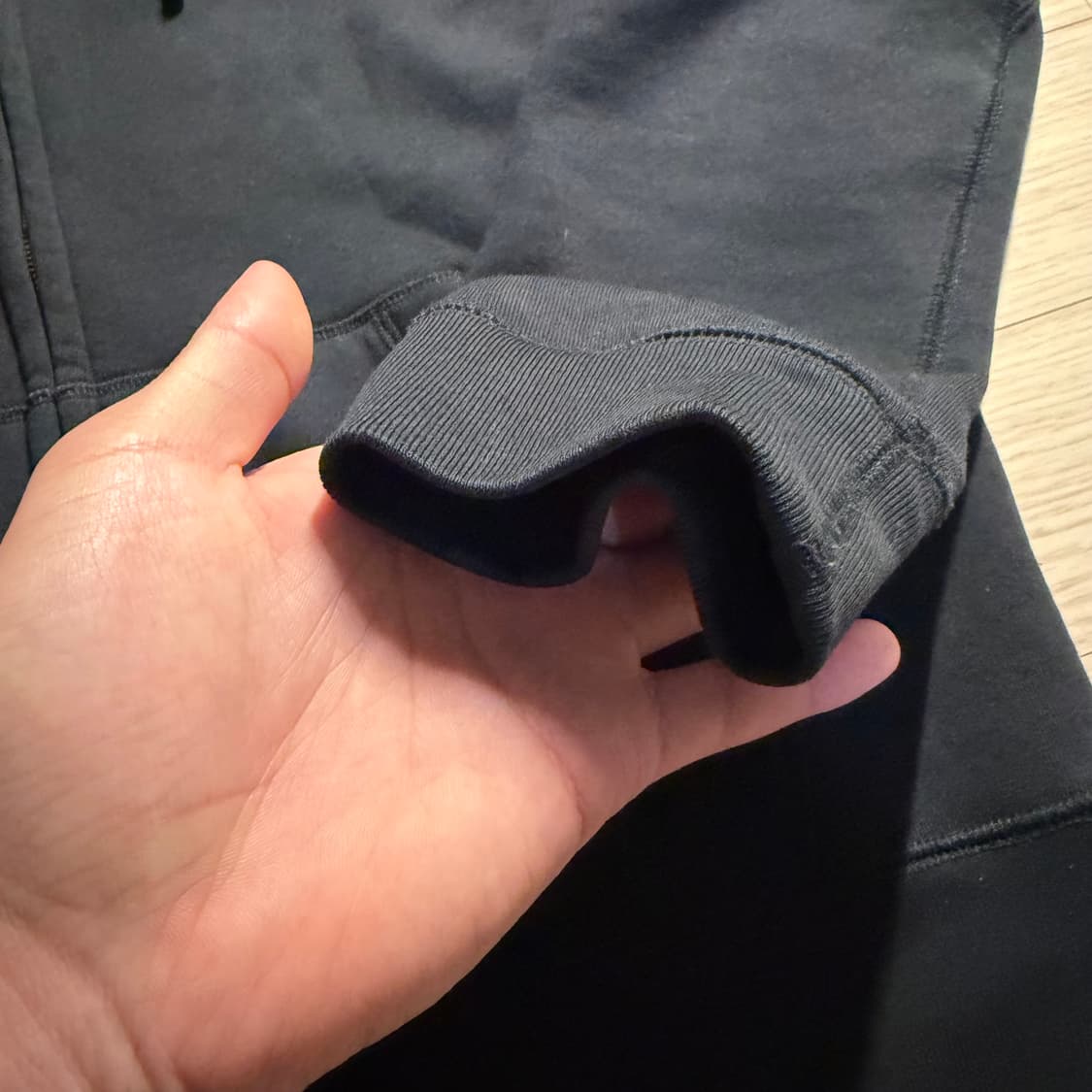 {당일발송/L} 버버리 블랙 로고 후드집업 상품이미지4