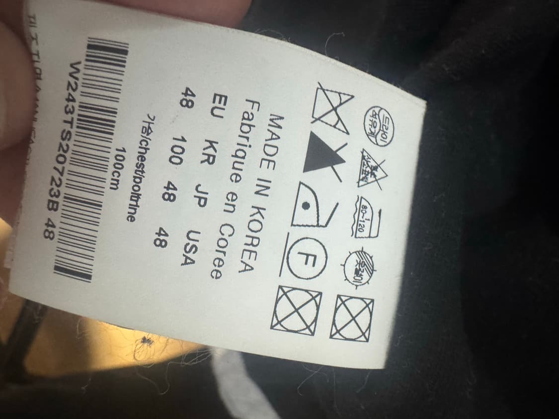 우영미 24FW 오버핏 스웨트셔츠 블랙 48 상품이미지6