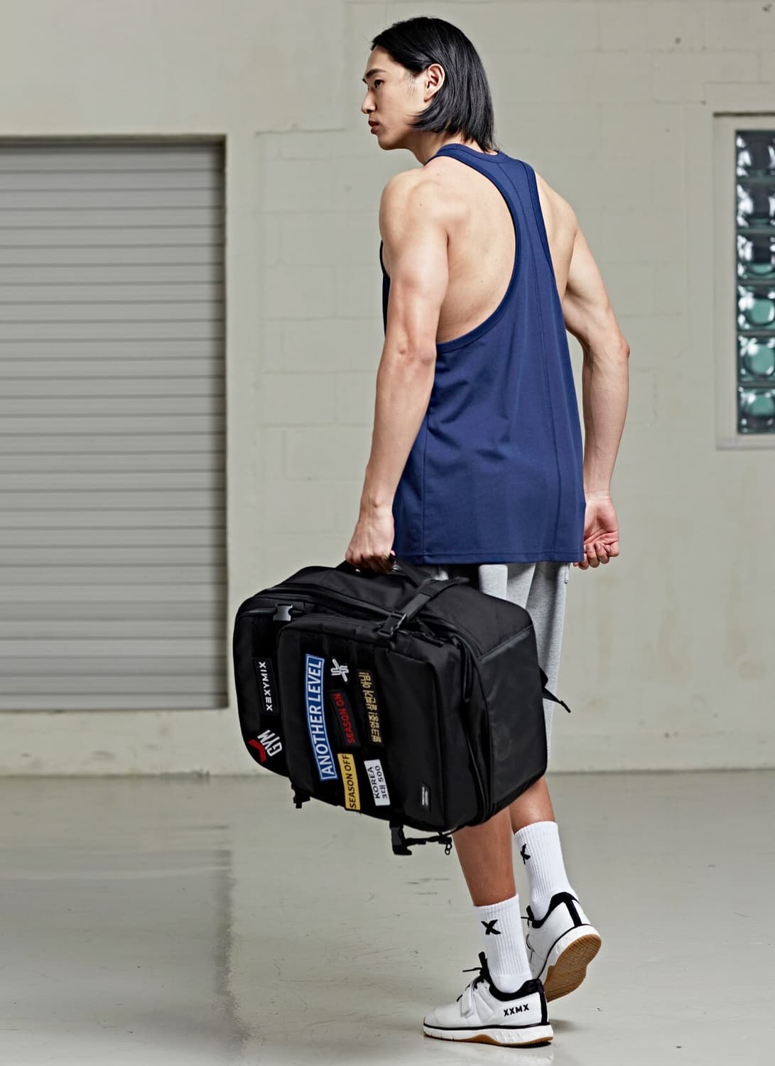 젝시믹스 오버업 멀티 짐 코듀라 백팩입니다.  상품이미지9