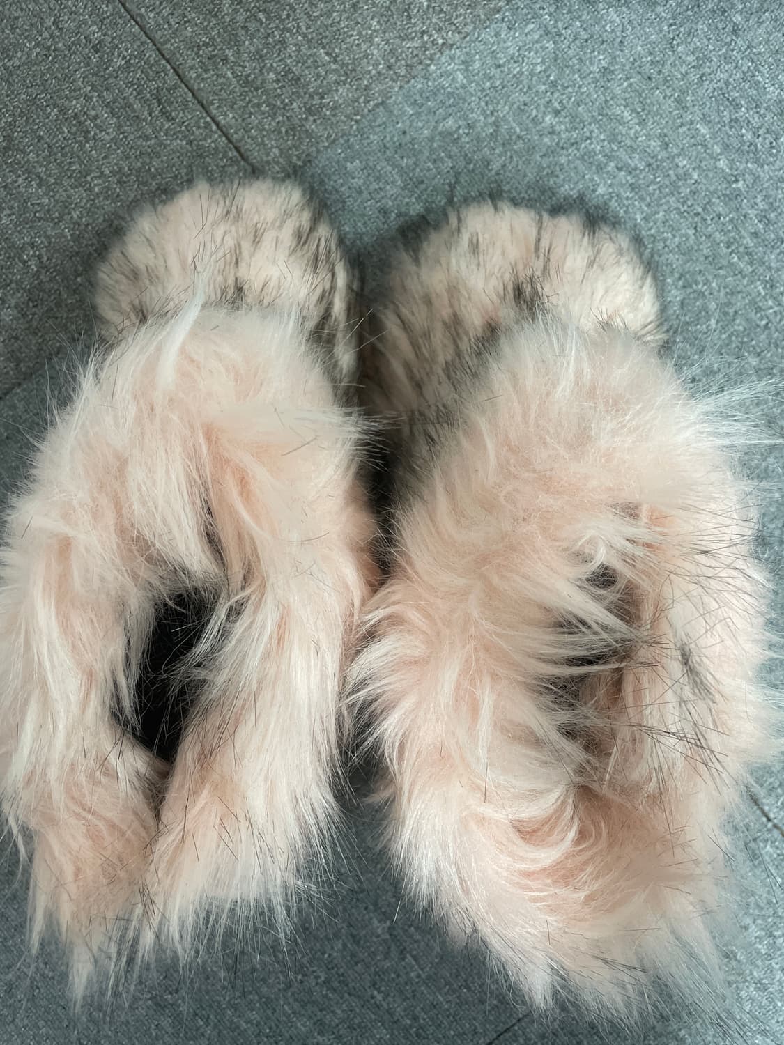 Y2k 핑크 퍼 부츠 에스키모 털 부츠 230-235 상품이미지4