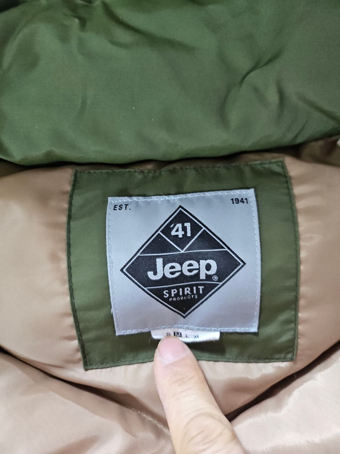 지프  정품 라쿤퍼 다운패딩 95M 상품이미지5