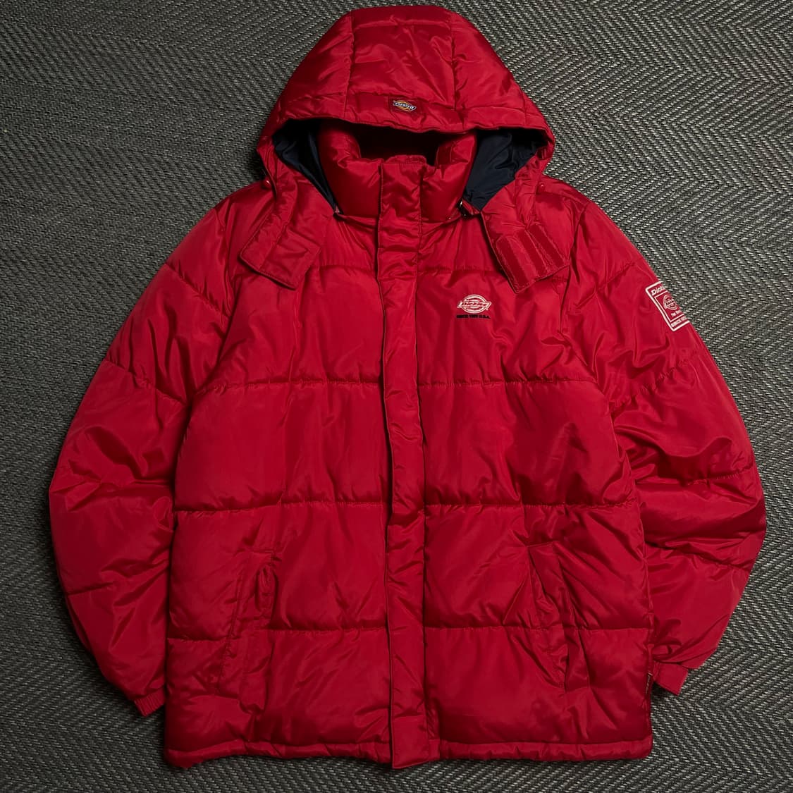 디키즈 USA 오리지날 퀼팅 경량 패딩 레드 o 5264 상품이미지1