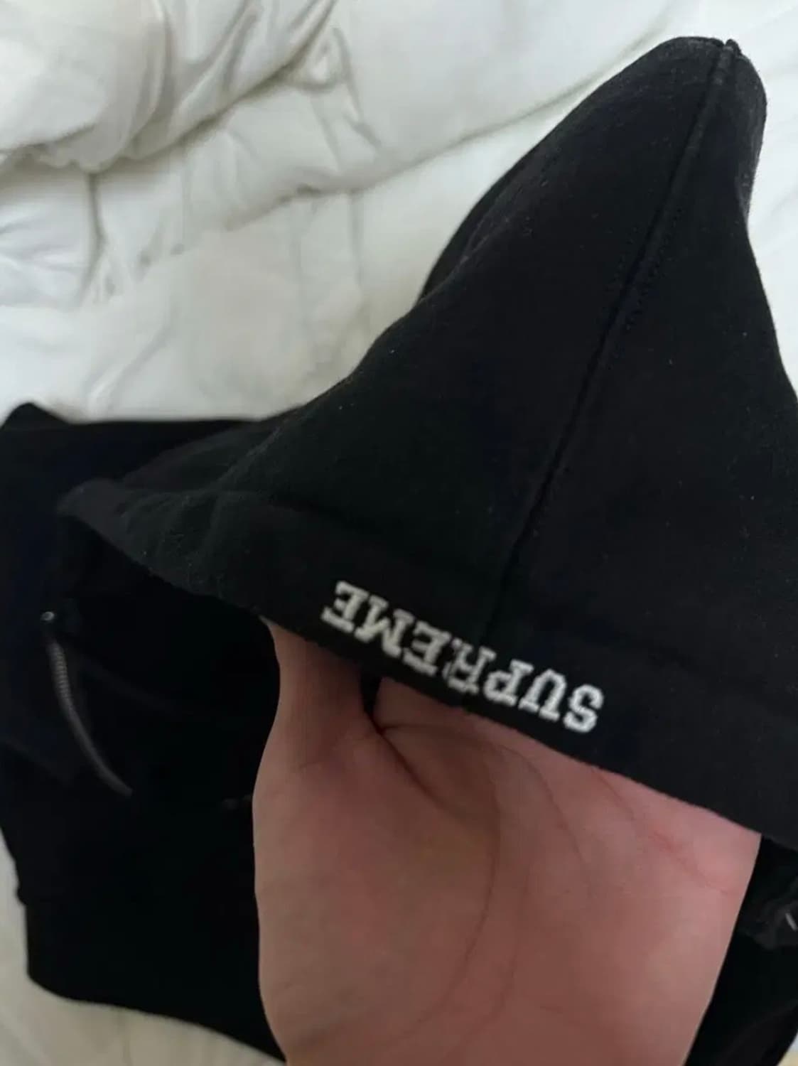 슈프림 x 마이클 잭슨 데인저러스 집업 후드 스웨트셔츠 블랙 상품이미지4